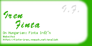 iren finta business card
